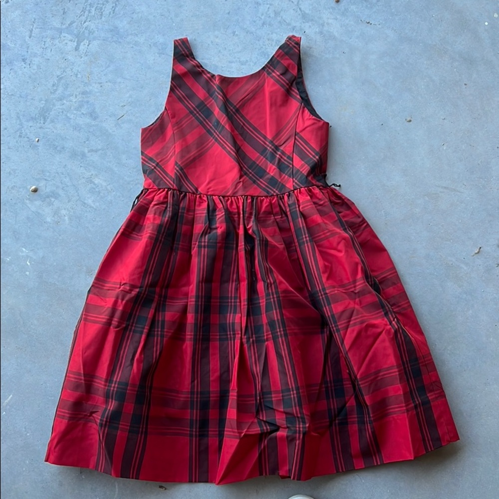 Red and black polo dress- girls 6X